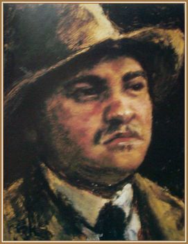 Csók István - Önarckép (21,5x17 cm.)