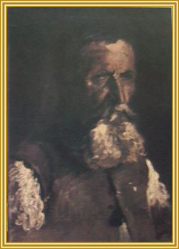 Királyfalvi-Kraft Károly - Idős férfi portréja (51x35,5 cm.)