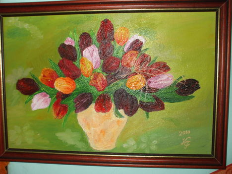 tulipán csokor 25x37