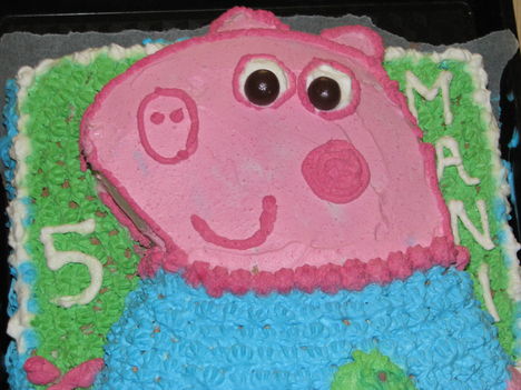Peppa torta,Marcell 5 éves