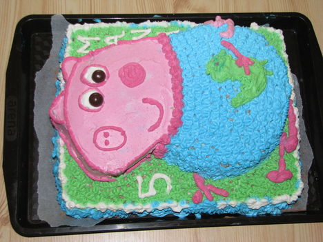 Peppa torta,Marcell 5 éves 