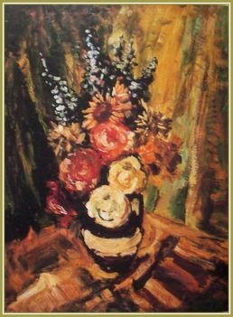 Holló László - Virágcsendélet (74x53 cm.)