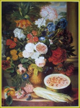 Szentgyörgyi János - Virágcsendélet (78x58,5 cm.)