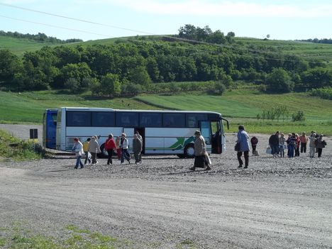 A parkolóban