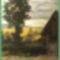 Papp Aurél - Csűr boglyával, fával (42,5x28,5 cm.)