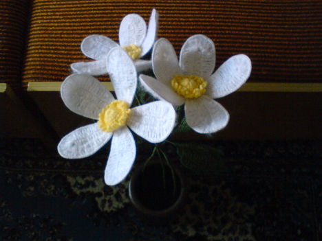 Drót szélű horgolt virágok 10