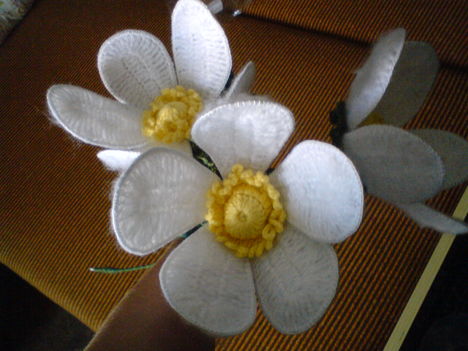 Drót szélű horgolt virágok 3