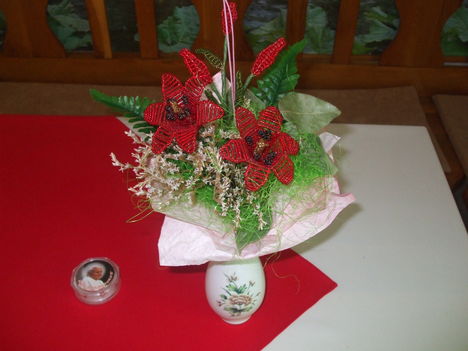 Piros liliom csokor
