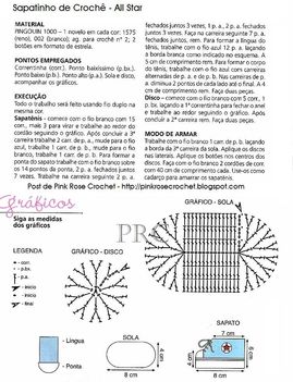 Sapatinho de Croche All Star - gr_ PRose Crochet