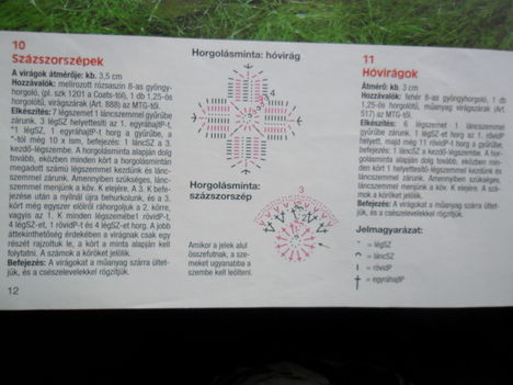 horgolt virág minta 12