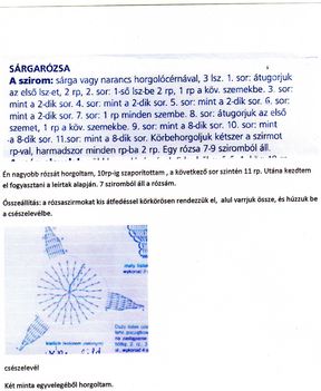 horgolt virág minta 20