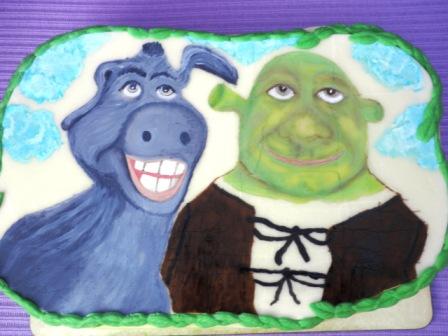 Festett torták  Shrek és Szamár