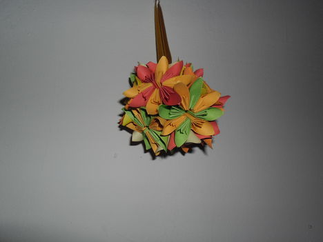 Virággömb origami