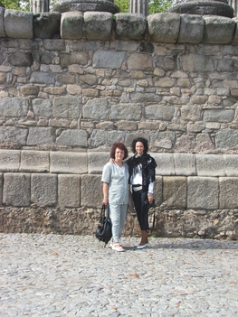 Evora Portugália lányommal 2007.ben