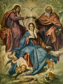 Szuz Maria megkoronazasa Velazquez festmenye