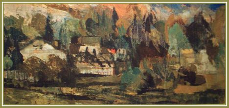 Csernó Judit - Dunai Tájkép (30x61 cm.)