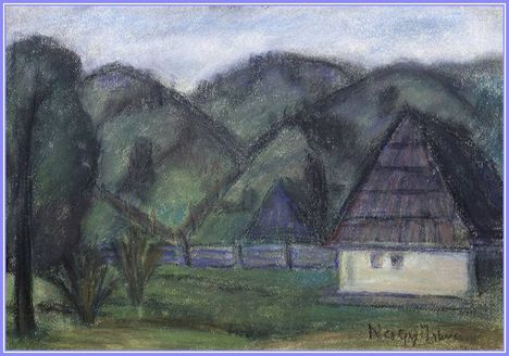 Nagy István - Vidéki táj (30x42 cm.)