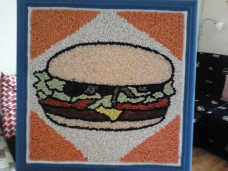 óriás hamburger