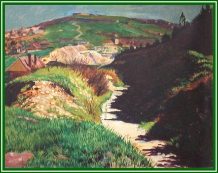 Kaczián Aladár - Tájkép (37 x 46 cm.)