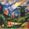 Márffy Ödön - Konstruktív táj (~ 40 x 31,5)