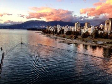 Burrard Inlet - Octobr Sunset - Vancouver
