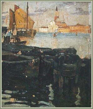 Háry Gyula - Velence (18,5 x 14,5 cm.)