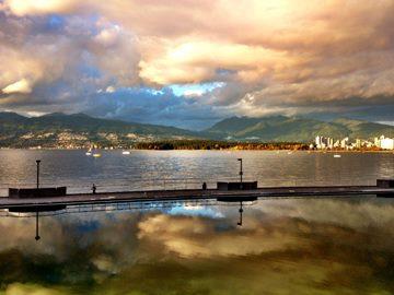 Reflections - October Sunset  Vancouver