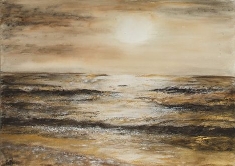 Tenger naplementekor (akv. temp., 70 x 50)