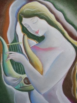  Múzsa.pasztel-papir,40x30cm