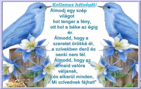 Kellemes hétvégét