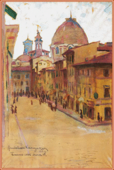 Andaházi Kasnya Béla - Firenze (35 x 24 cm.)