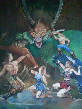 Herkules (Vászon-tempera-49x44 cm)