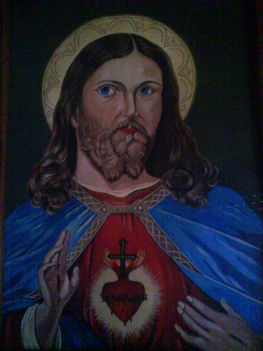 Jézus (Papír-tempera-33x24 cm)