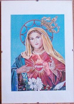 Mária (Papír-olaj-30x21 cm)