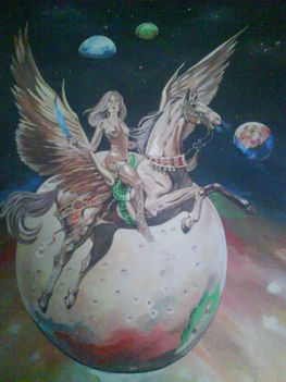 Pegazus (Tempera-Vászon-30x40 cm)