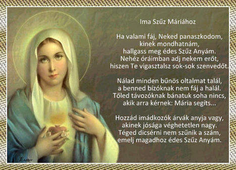 IMA SZŰZ MÁRIÁHOZ