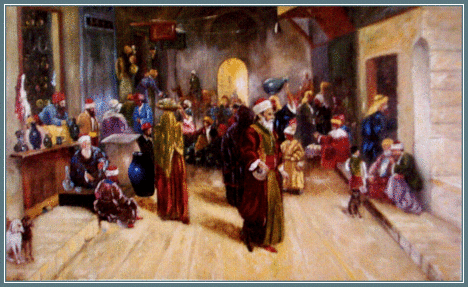 Pettes József - Arab piac (78x126,5 cm.)
