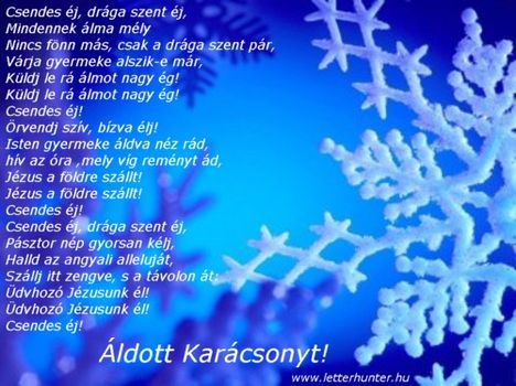Áldott Karácsonyt.