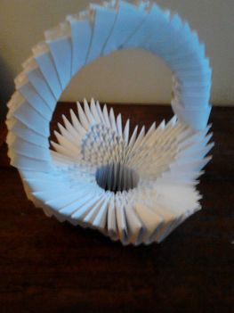 Az első 3D origami kosaram! :)