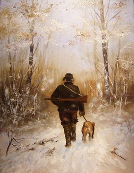 vadász és kutya