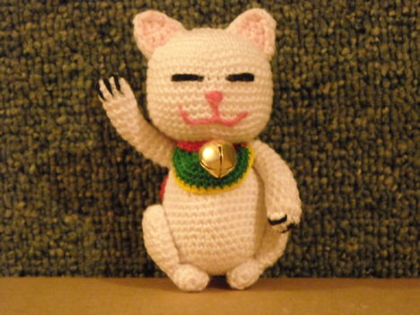 Maneki neko (fehér)