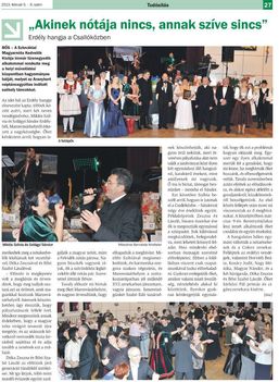 ERDÉLY HANGJA A CSALLÓKÖZBEN