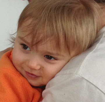 Andreas with his uncle Andrew - January 19th