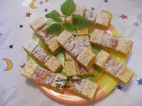 Lekváros diós linzer