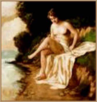 Ott Zoltán - Fürdőző (88 x 58 cm.)