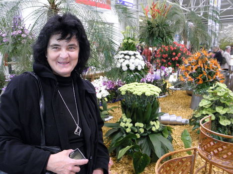 én a Pozsonyi virágkiállításon