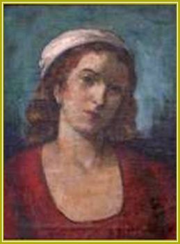Belányi Viktor - Női portré (50 x 40 cm.)