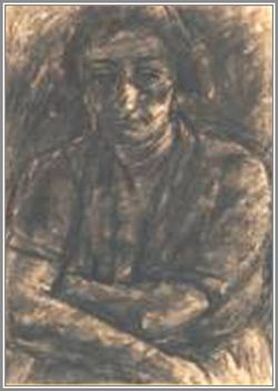 Nagy István - Női portré (36 x 27 cm.)