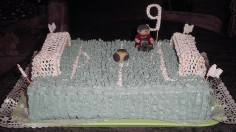 Focipálya torta, Olivér 9 éves 2013