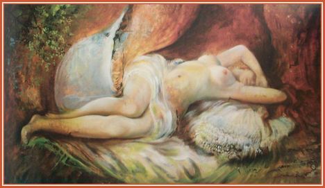Szklenár András - Vénusz álma (49 x 88 cm.)